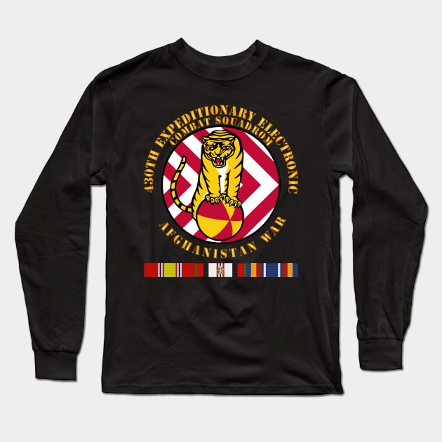 430th EE Combat Squadron -Afghan War w AFGHAN SVC Long Sleeve T-Shirt by twix123844